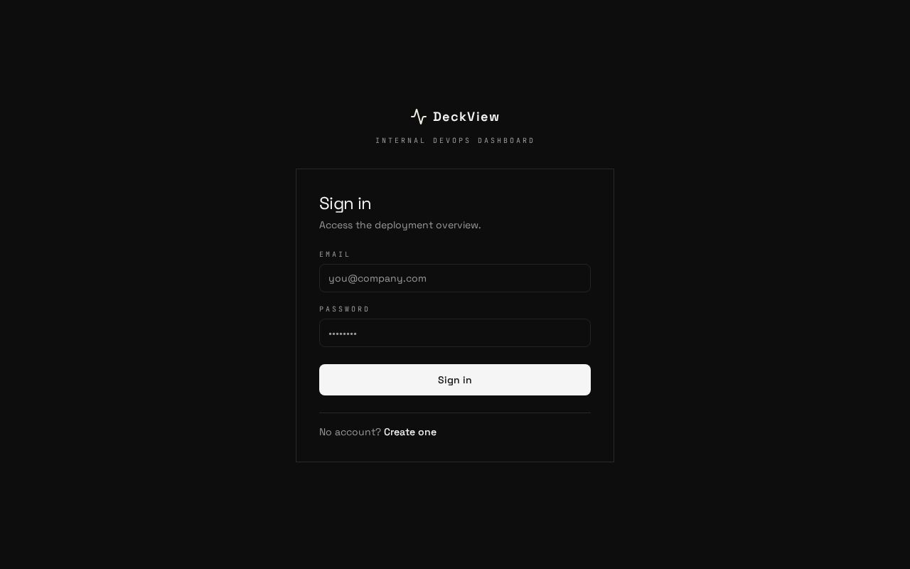 Preview of DeckViewWebApp