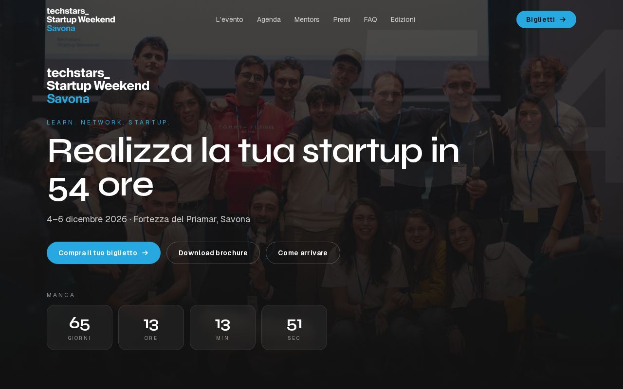 Preview of Startupweekendsavona Site