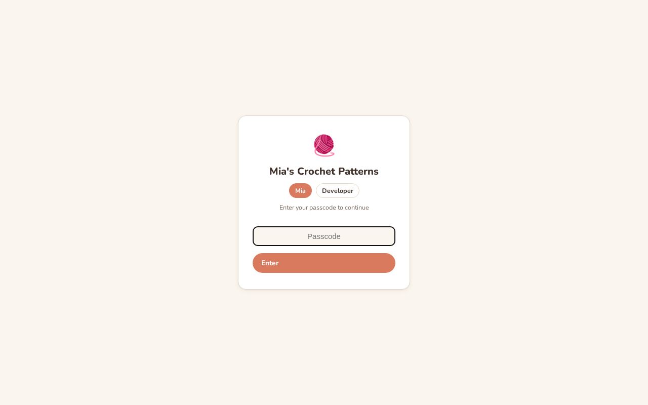 Preview of Mias Crochet App