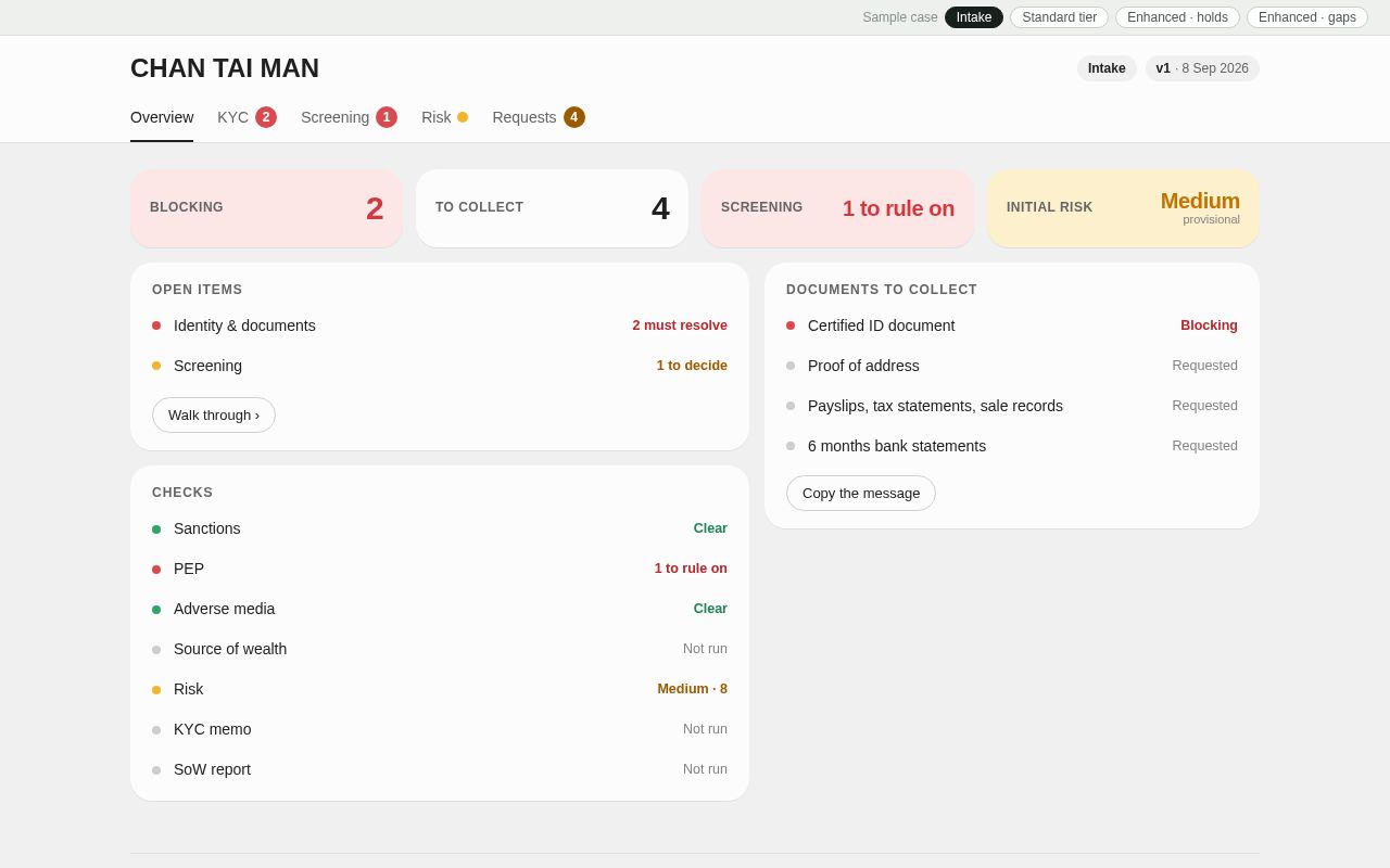 Preview of Kyc Case Preview