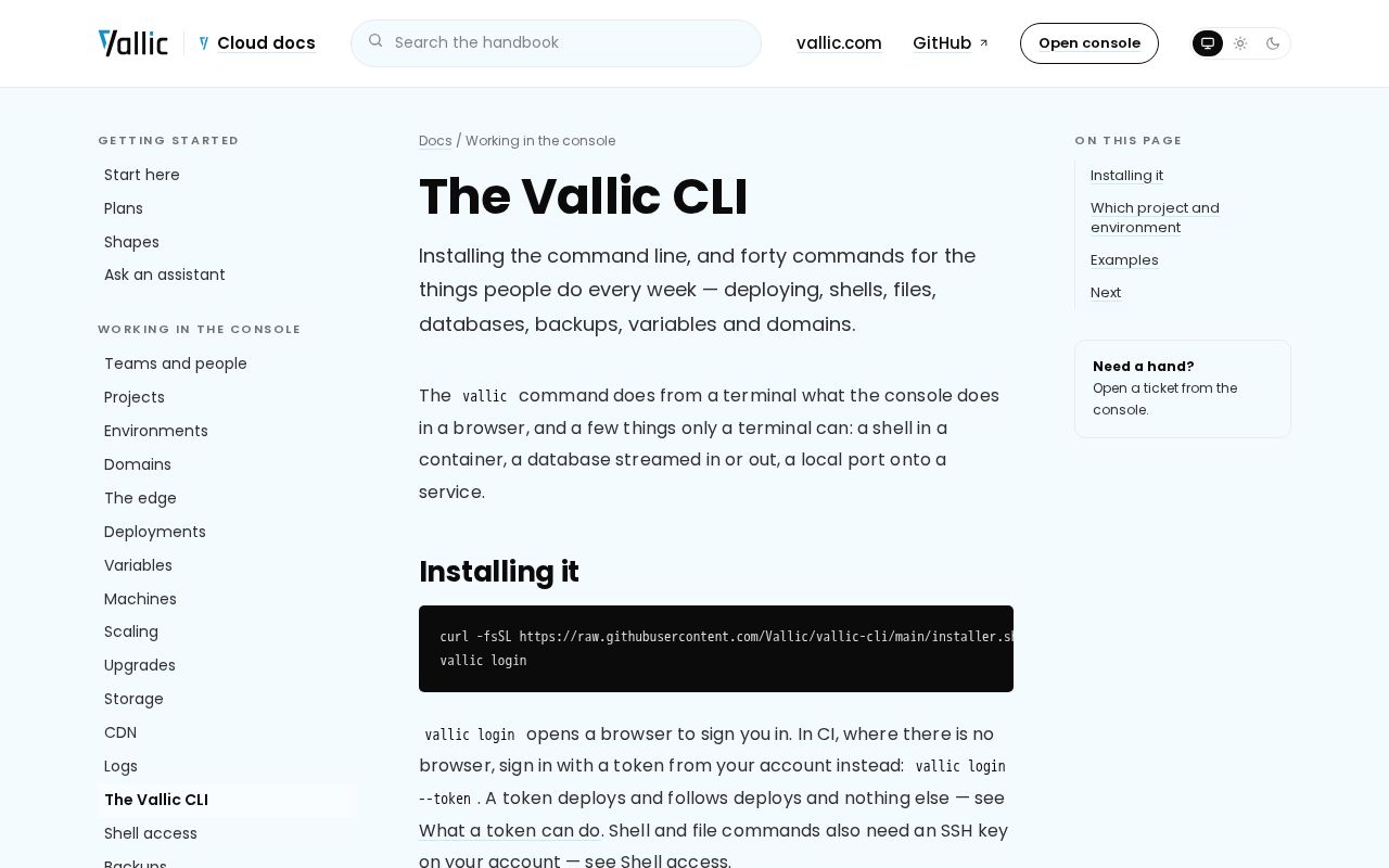Preview of Vallic Cli