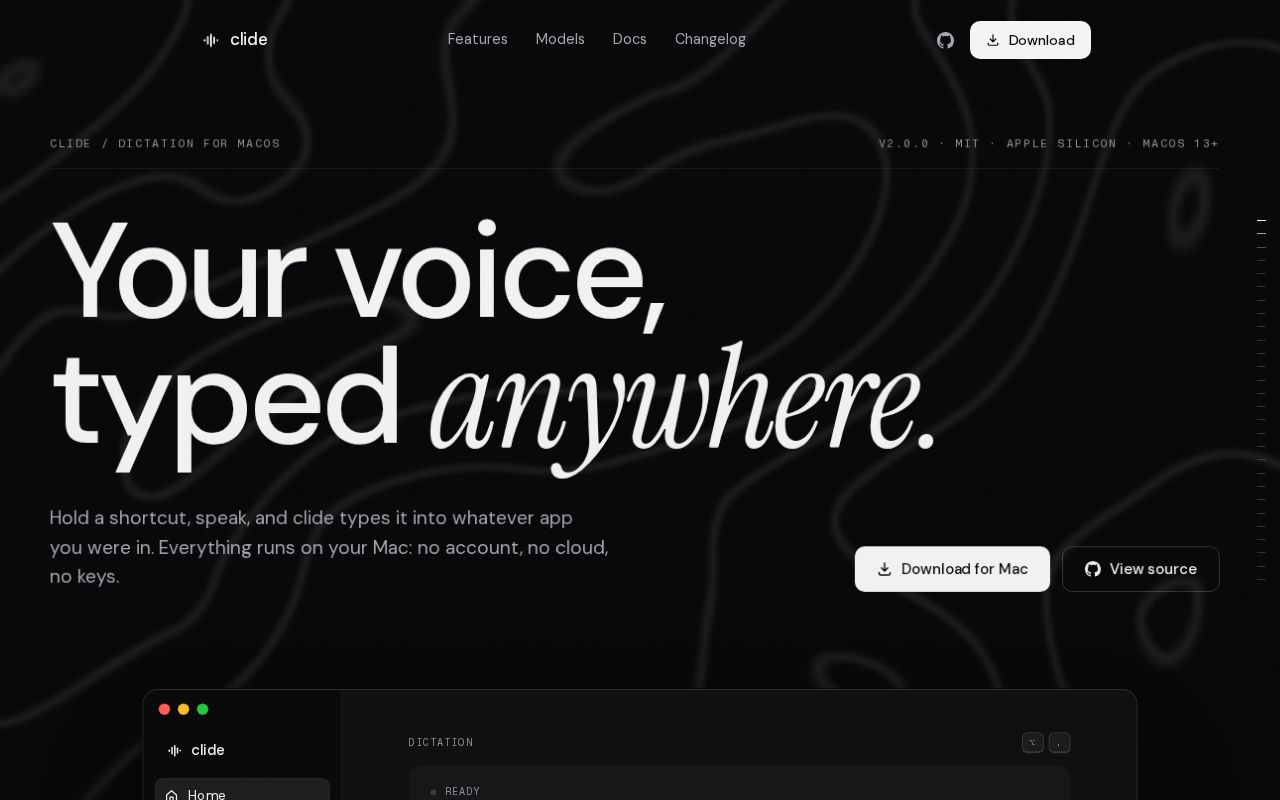 Preview of Clide Website