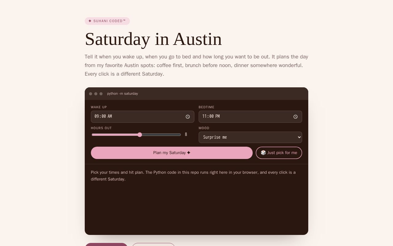 Preview of Saturday In Austin