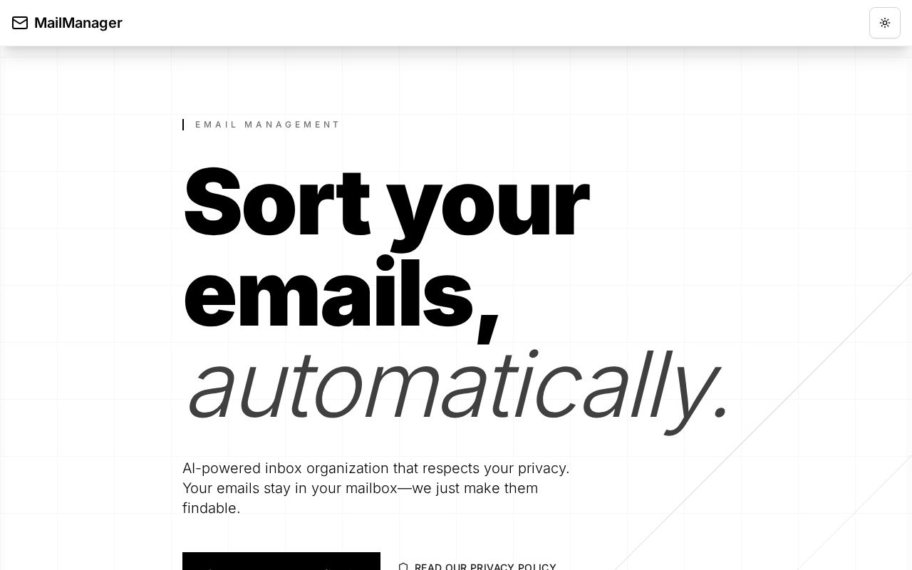 Preview of MailManager