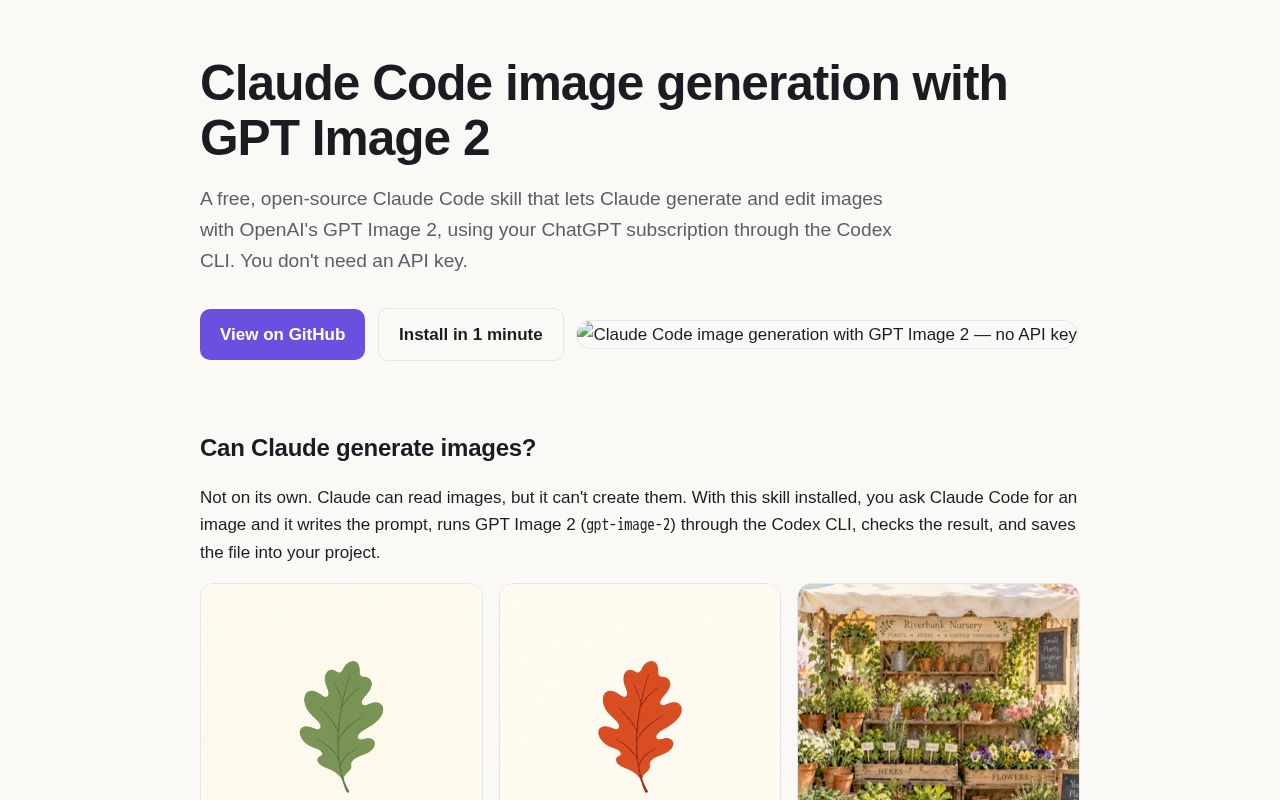 Preview of Claude Code Image Generation