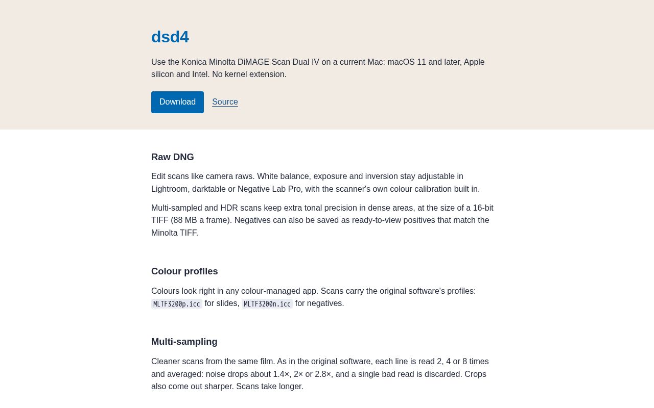 Preview of Dimage Scan Dual Iv