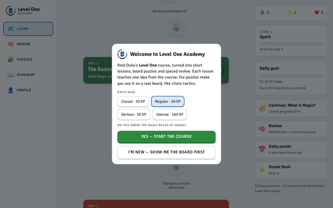 Preview of Level One Academy