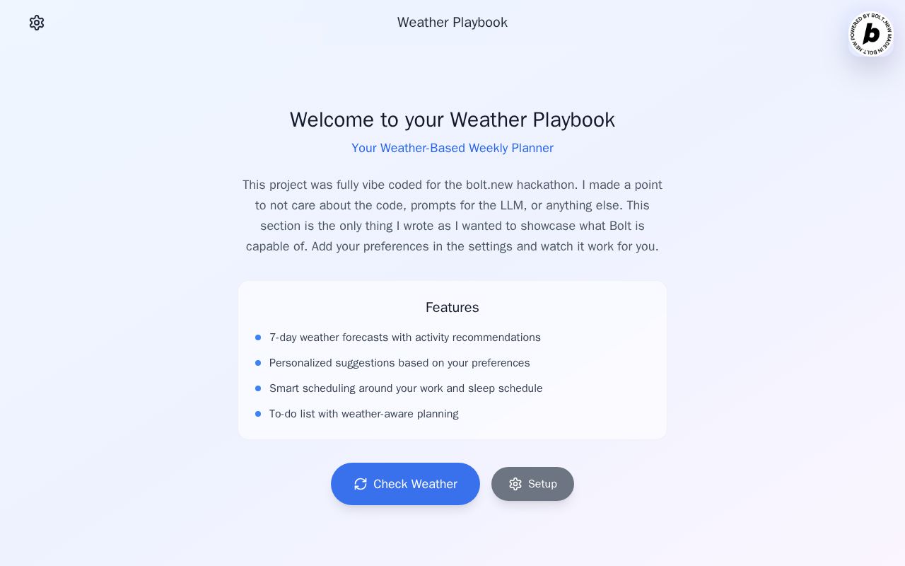 Preview of Weather Playbook