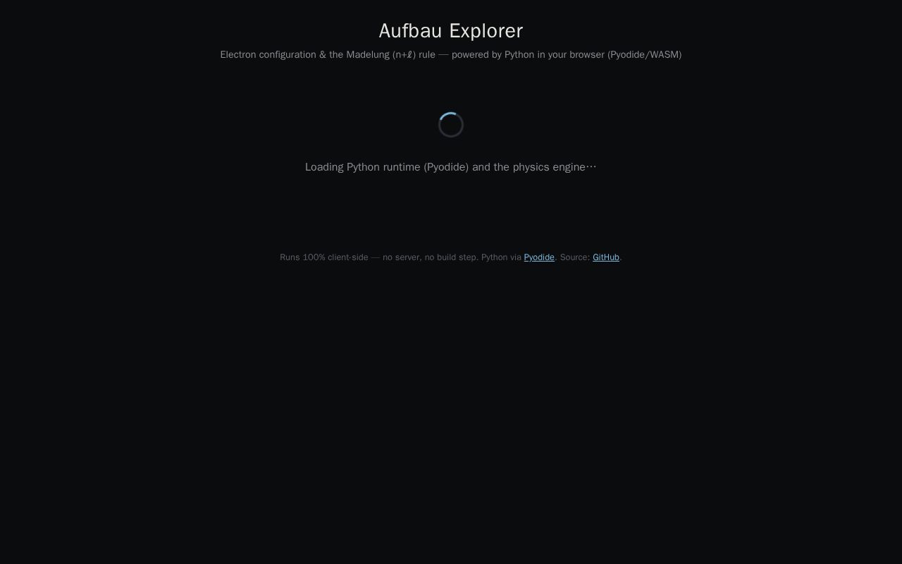 Preview of Aufbau Explorer