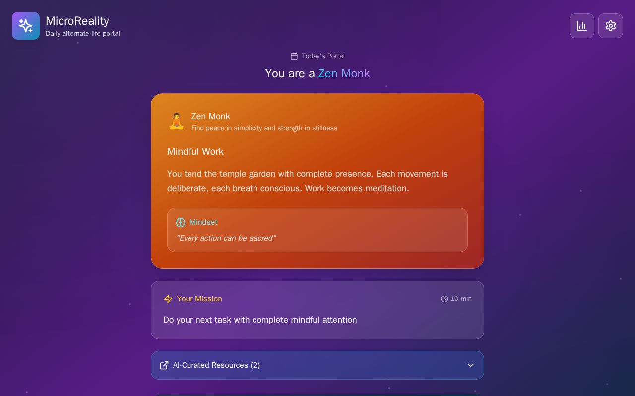 Preview of MICRO REALITY