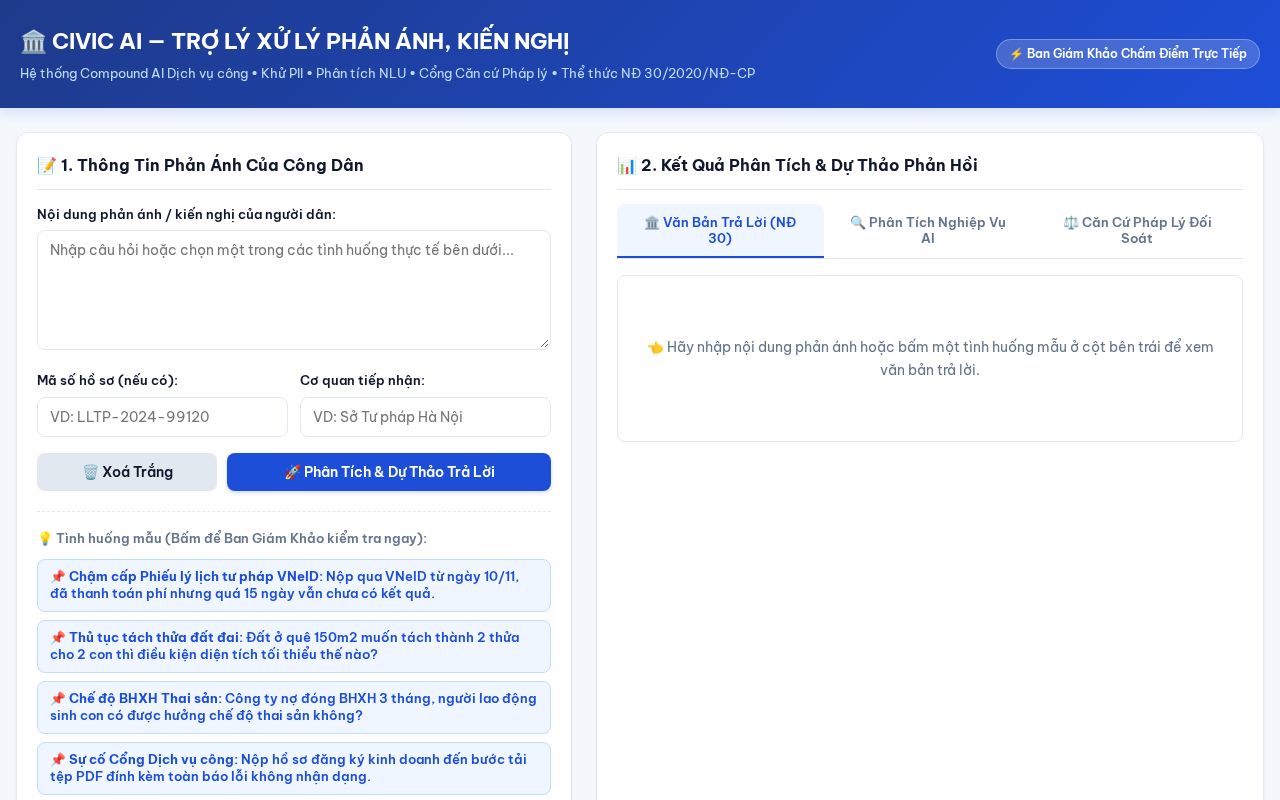 Preview of CIVIC AI - Trợ Lý Dịch Vụ Công