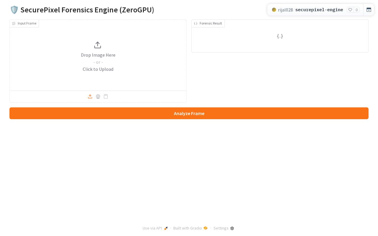 Preview of Securepixel Engine