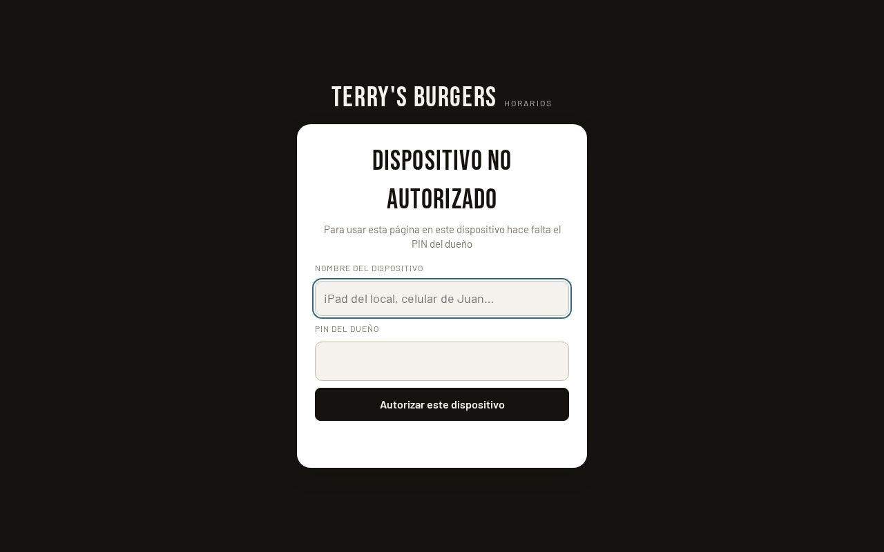 Preview of Terrys Horarios