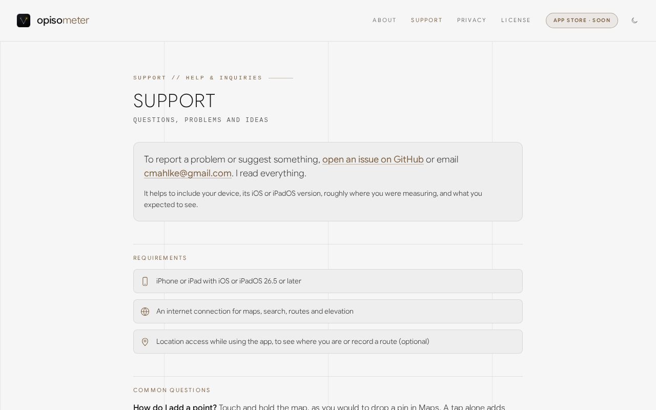 Preview of Opisometer Support