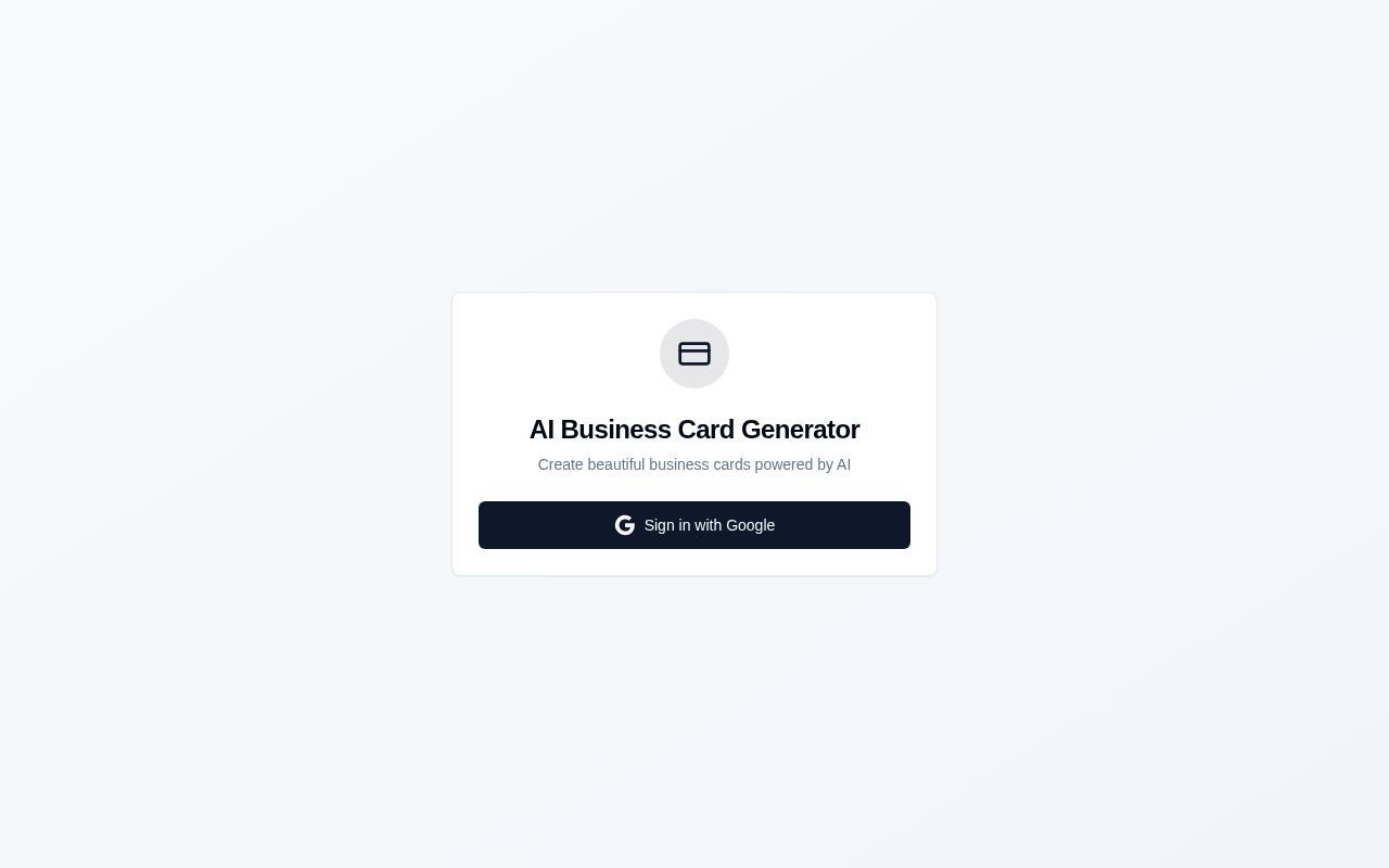 Preview of ai-business-card-generator