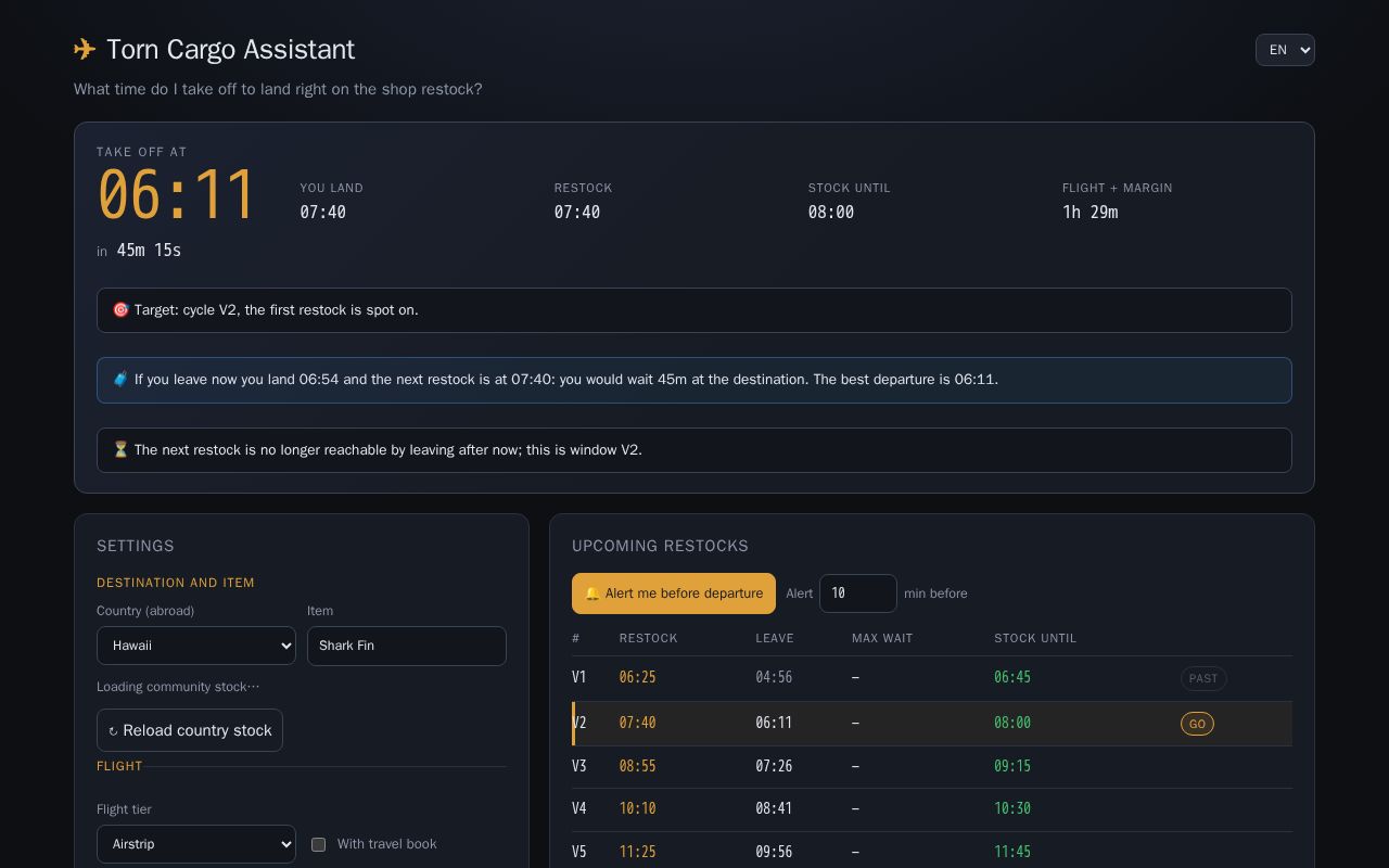 Preview of Torn Cargo Assistant