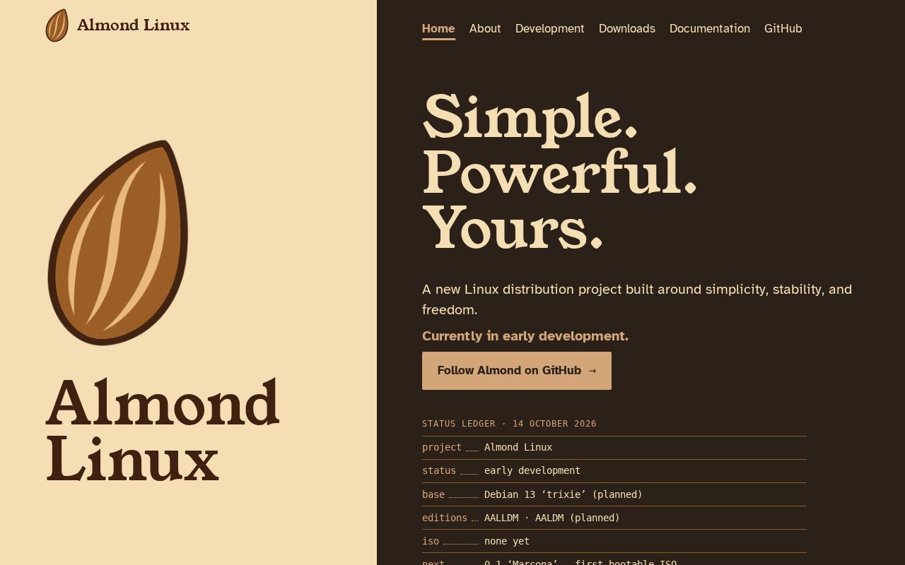 Preview of Almond Linux