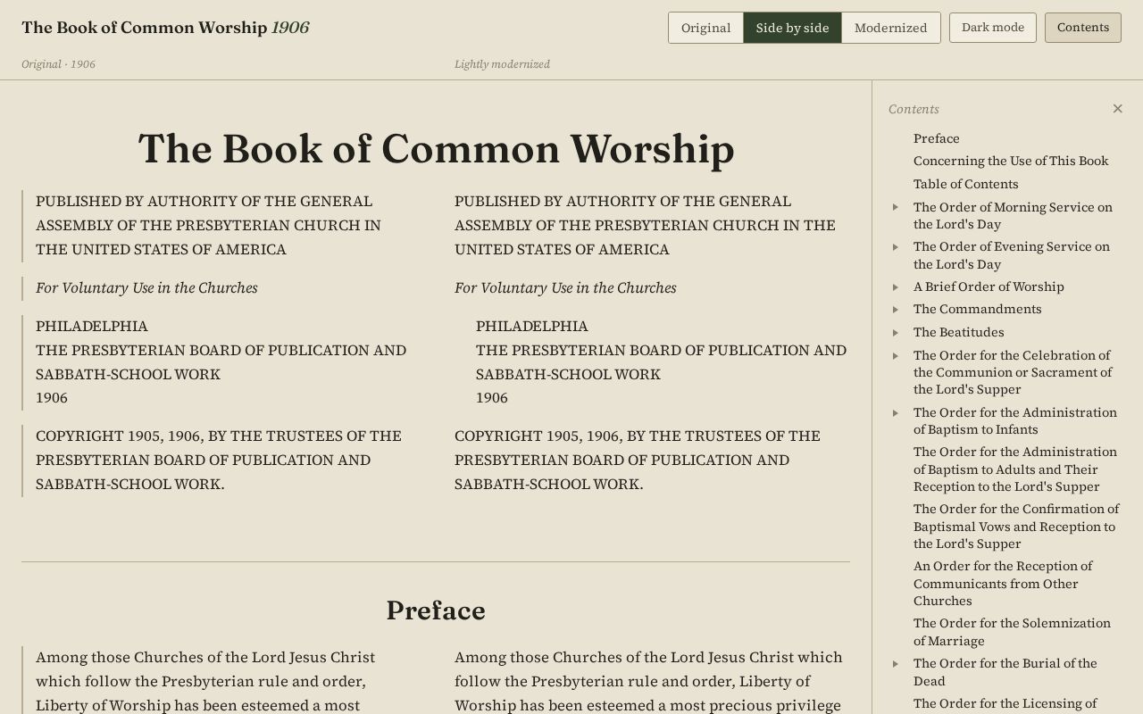 Preview of Book Of Common Worship 1906
