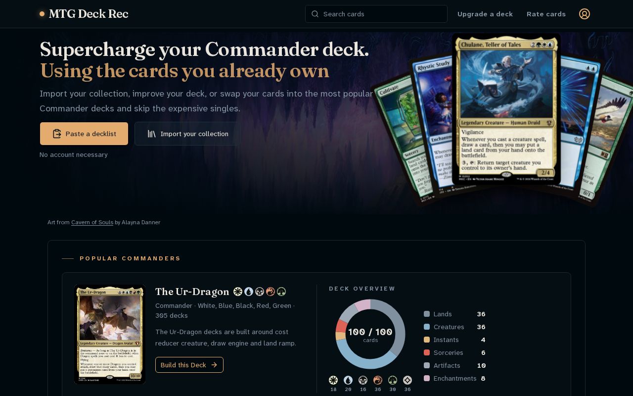 Preview of Mtg Deck Rec