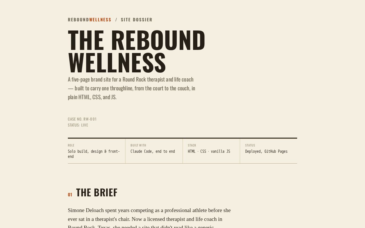 Preview of Rebound Wellness Case Study
