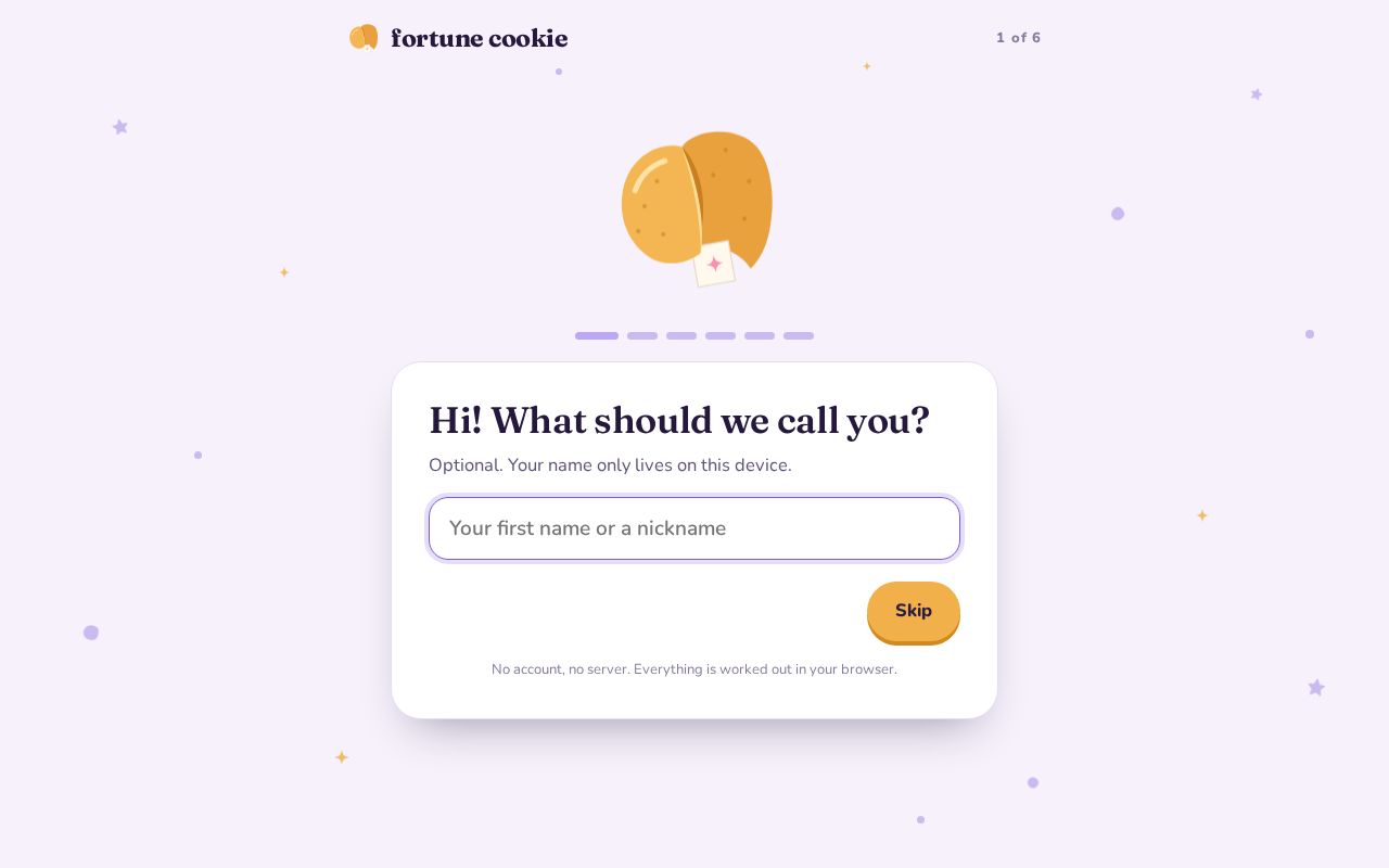 Preview of Fortune Cookie