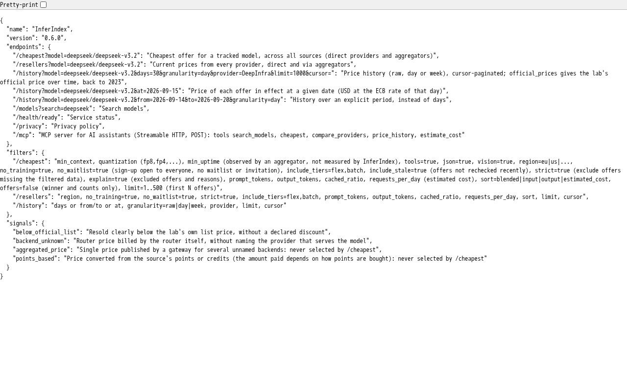 Preview of Inferindex Docs