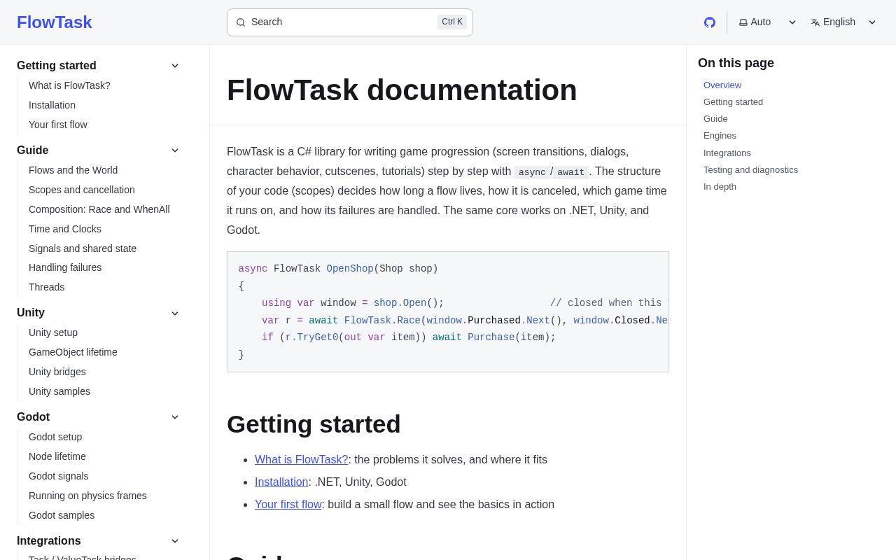 Preview of FlowTask