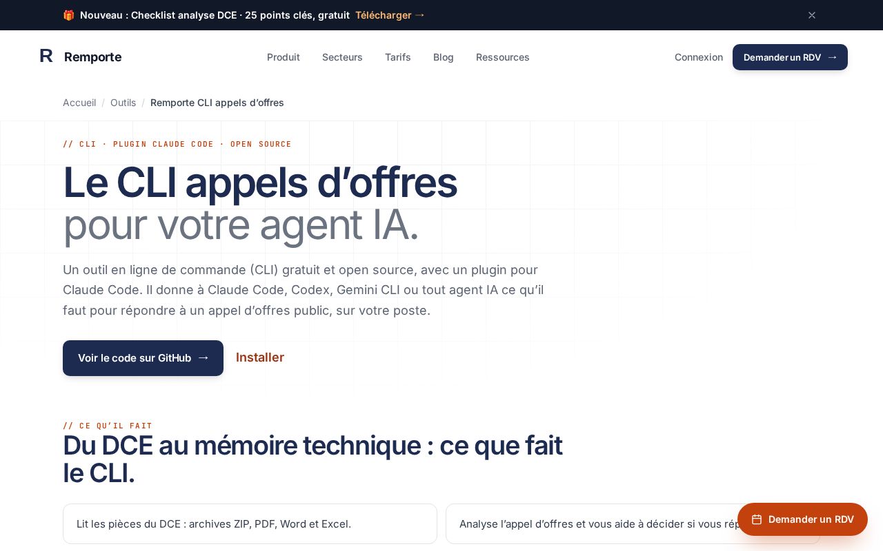 Preview of Remporte Appels Offres