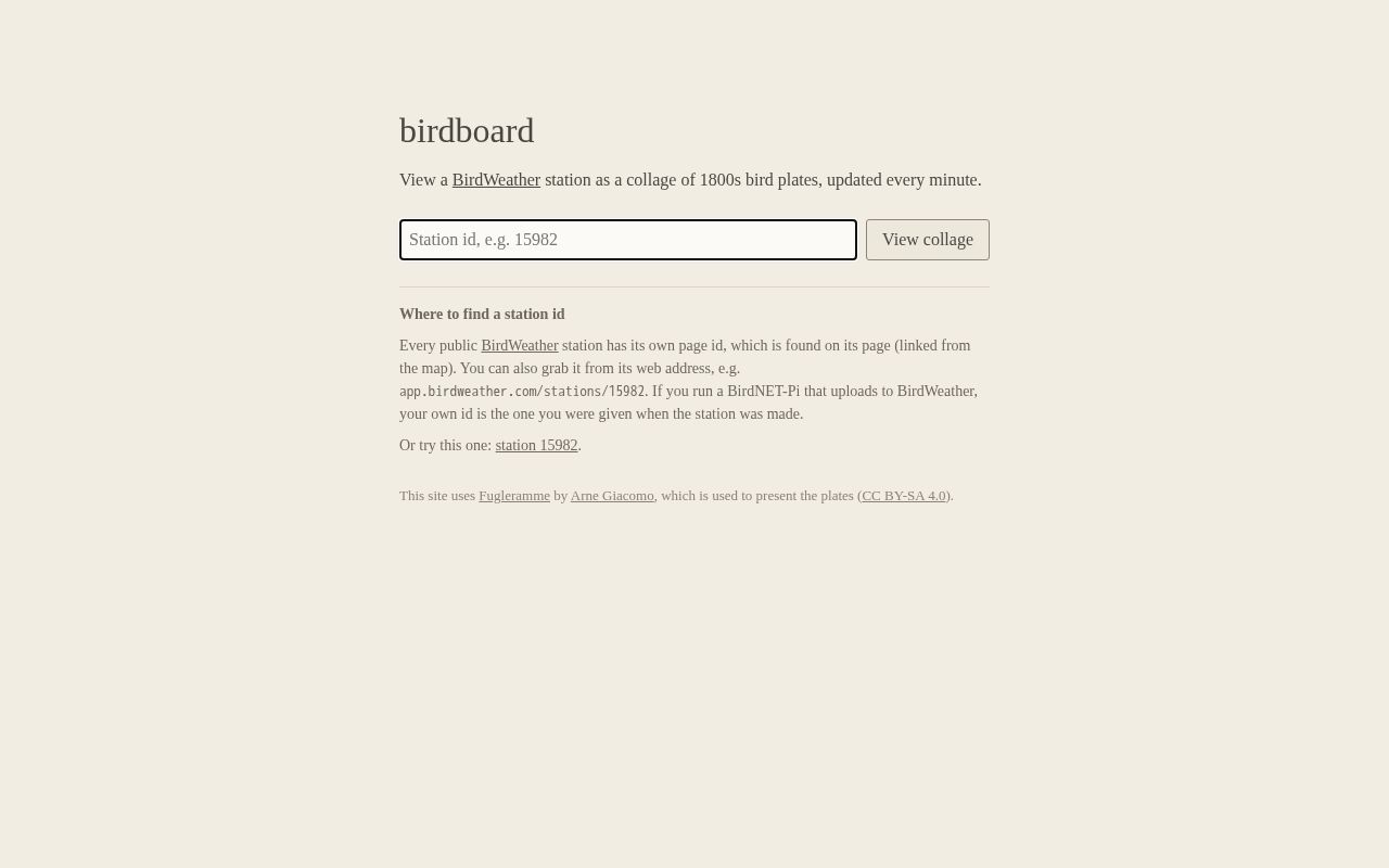 Preview of Birdboard