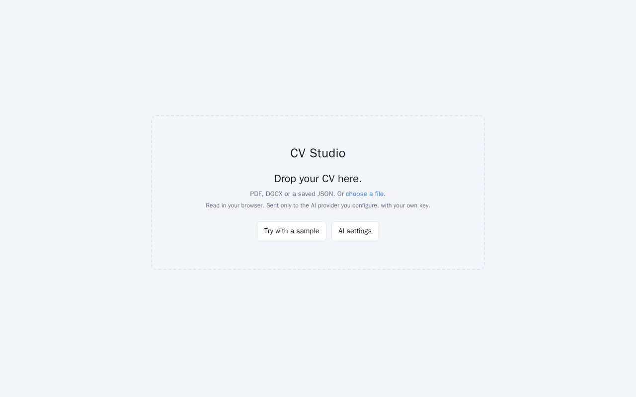 Preview of Cv Studio