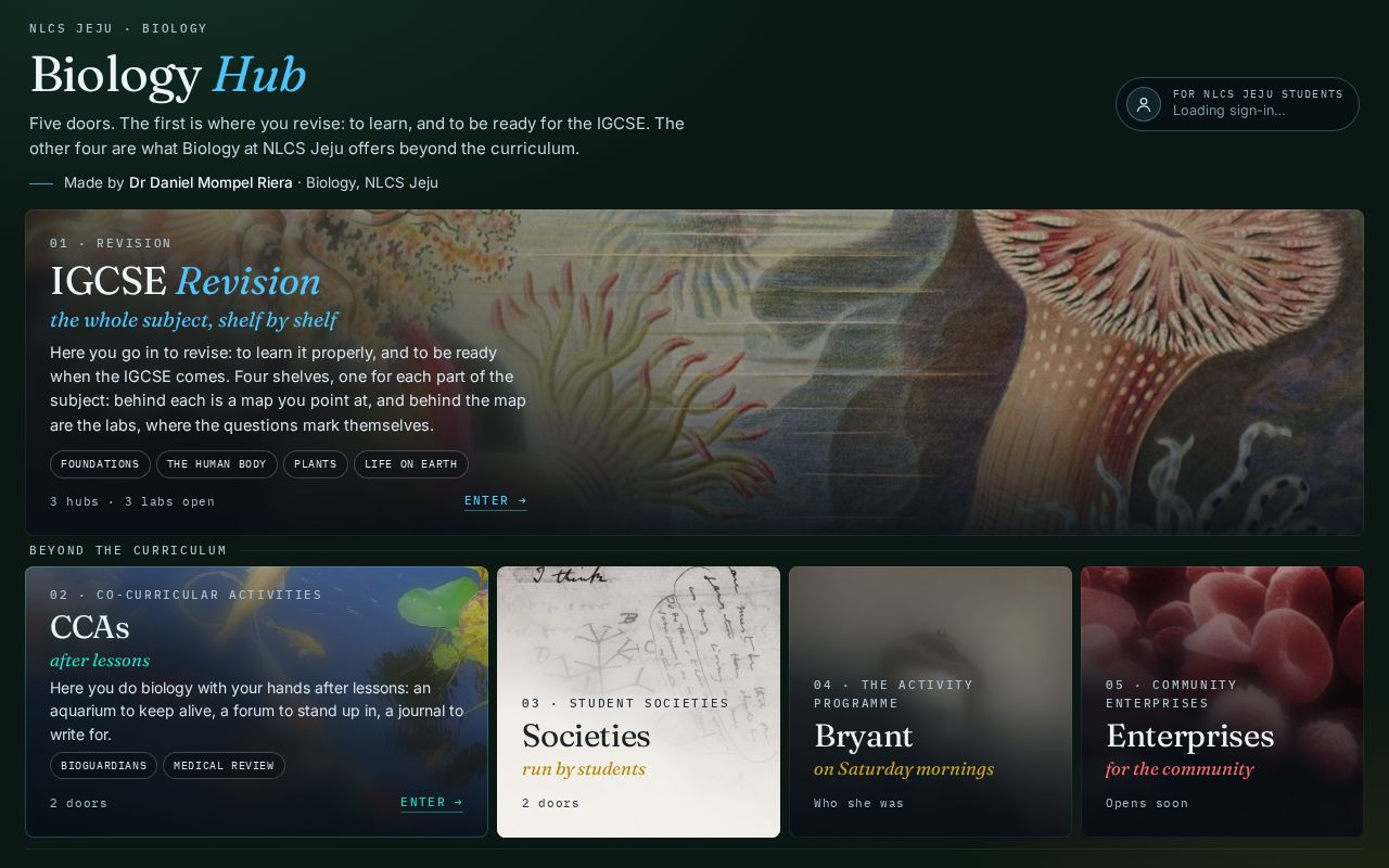 Preview of Biology Hub