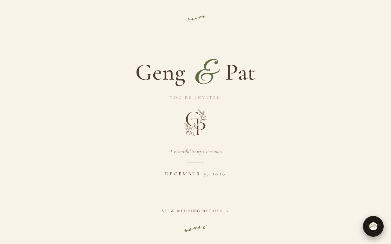 Preview of Geng Pat Wedding Invitation