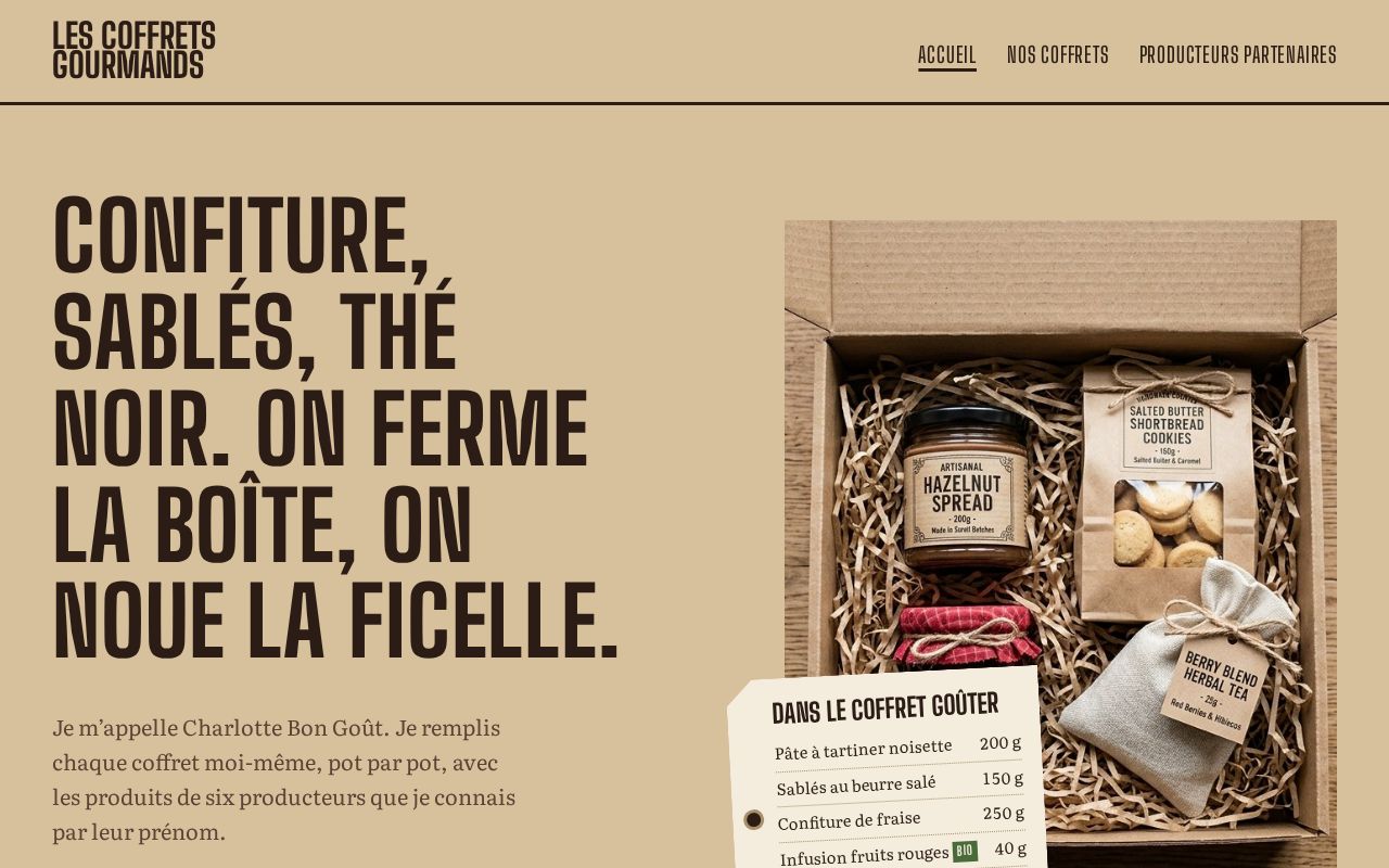 Preview of Coffret Gourmand