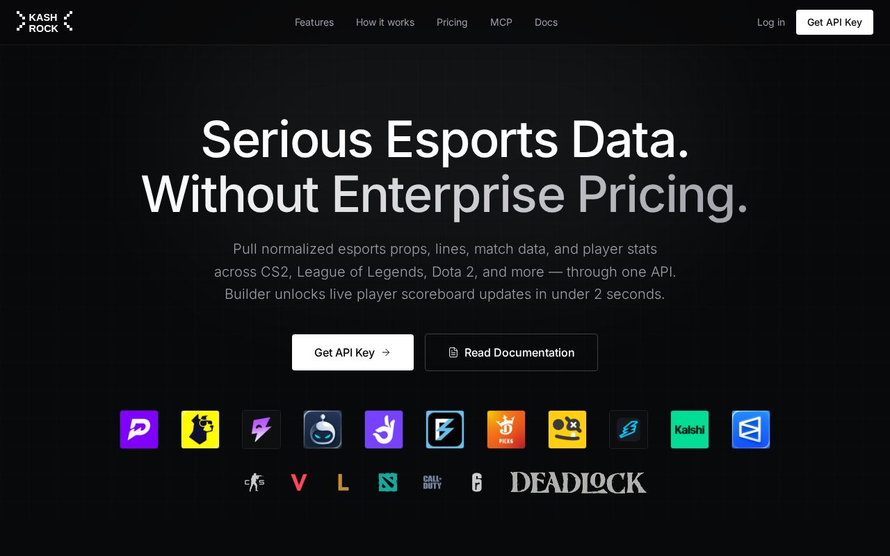 Preview of Official Python SDK for the KashRock esports API