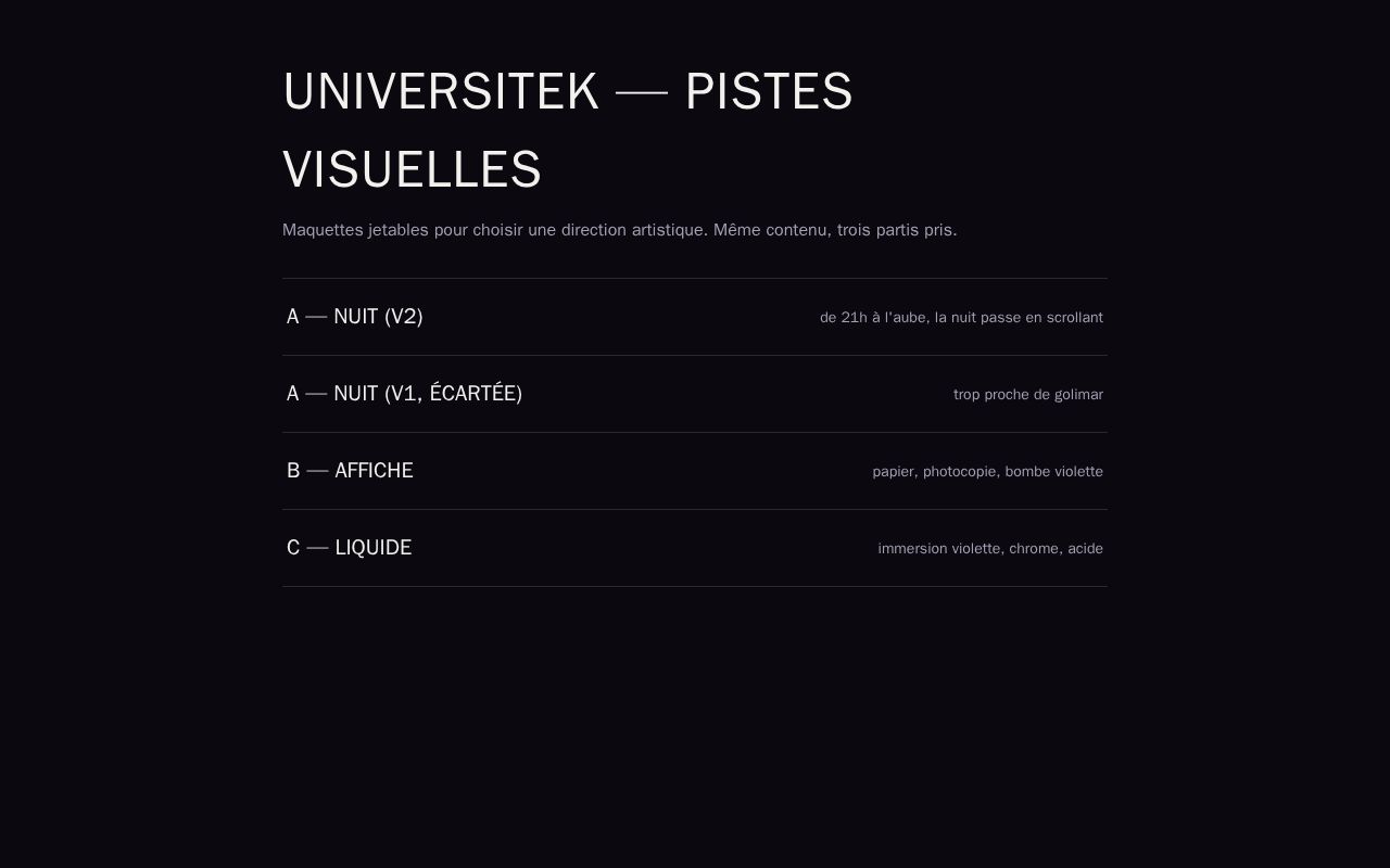 Preview of Universitek