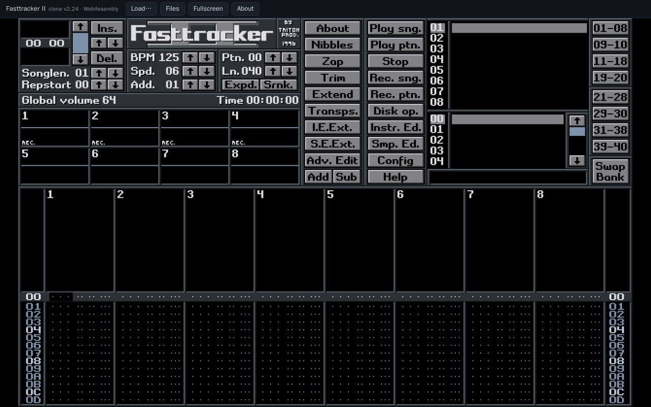 Preview of Fasttracker2 Web