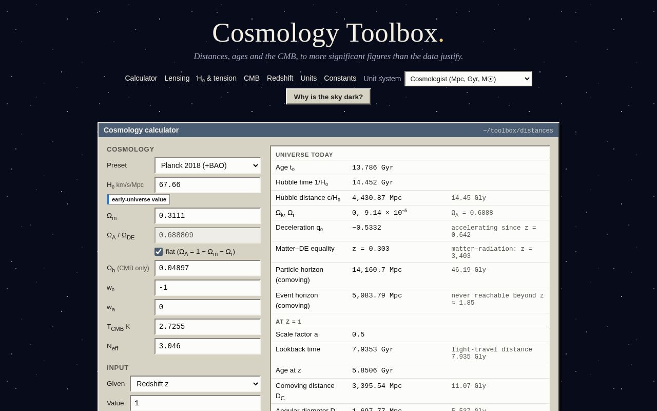 Preview of CosmologyToolbox