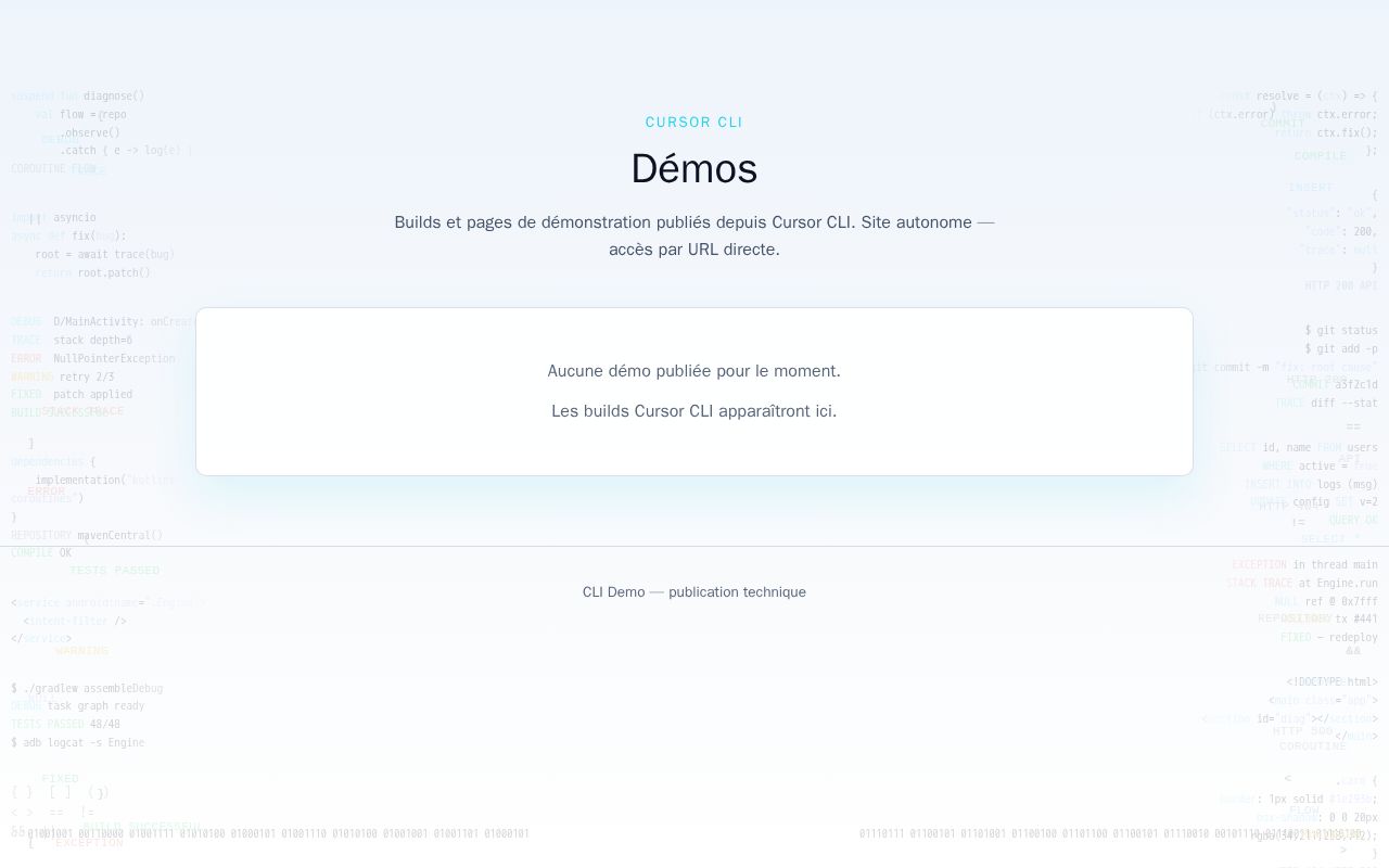 Preview of demo