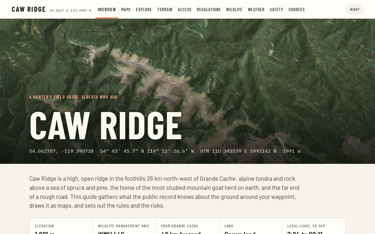 Preview of Caw Ridge