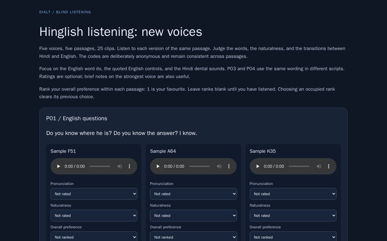 Preview of Hinglish Listening Room