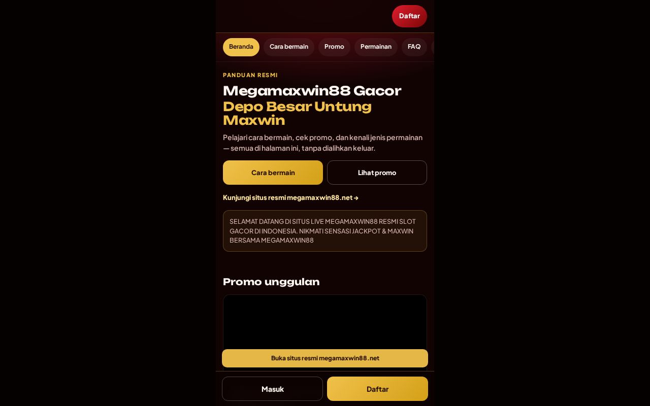 Preview of Megamaxwin88 GitHub Pages (megamaxwin88.net)