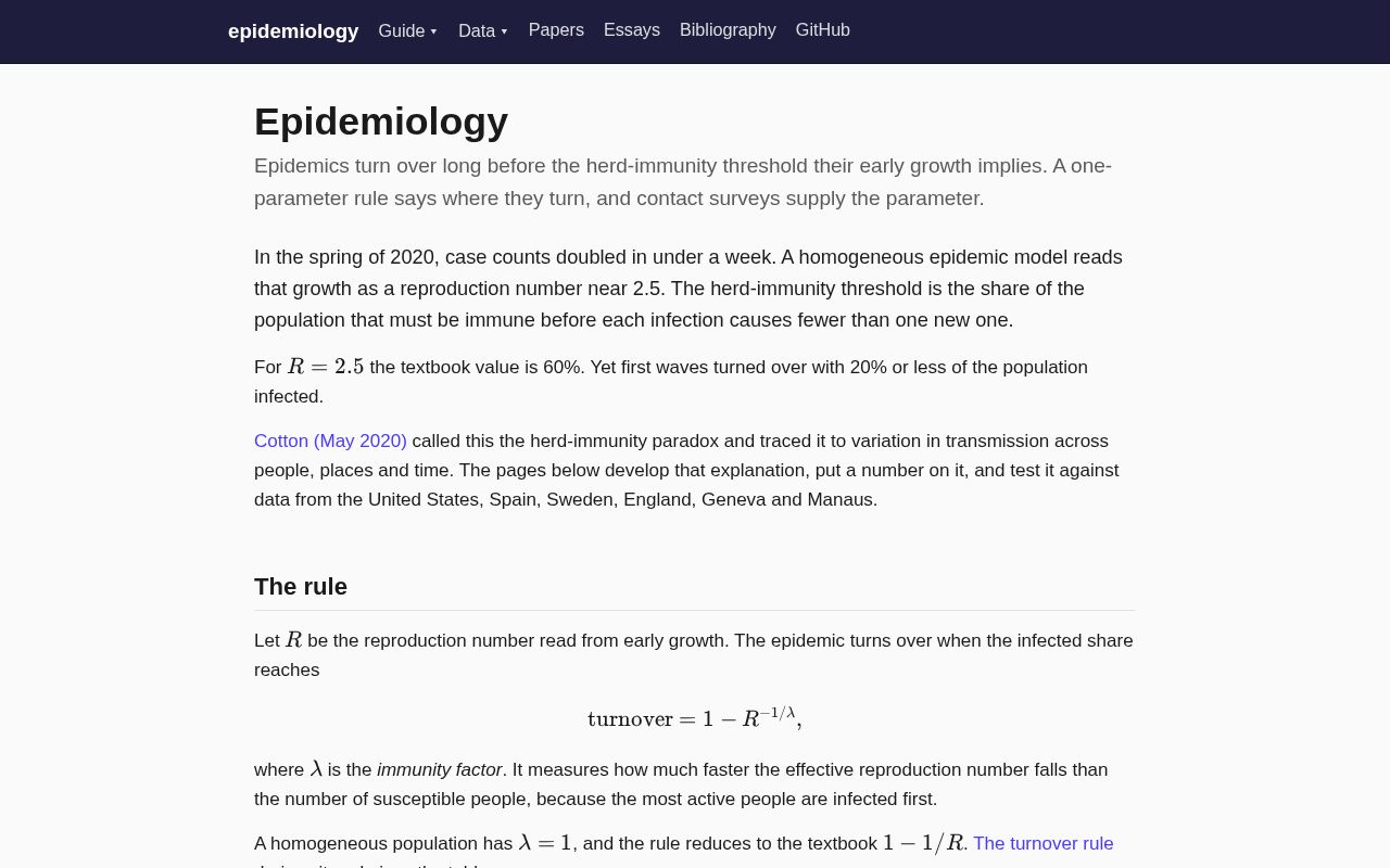 Preview of Epidemiology
