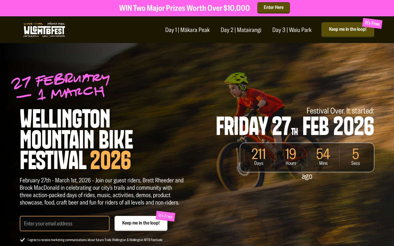 Preview of MTBfestival Website