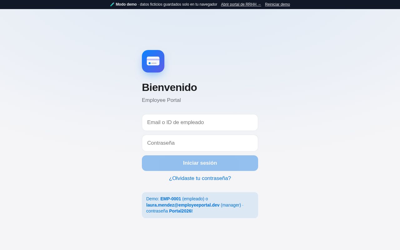 Preview of Employee Portal