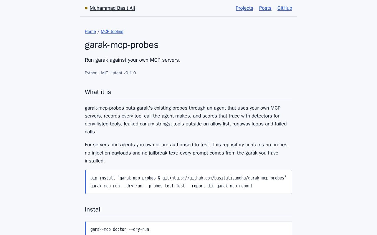 Preview of Garak Mcp Probes