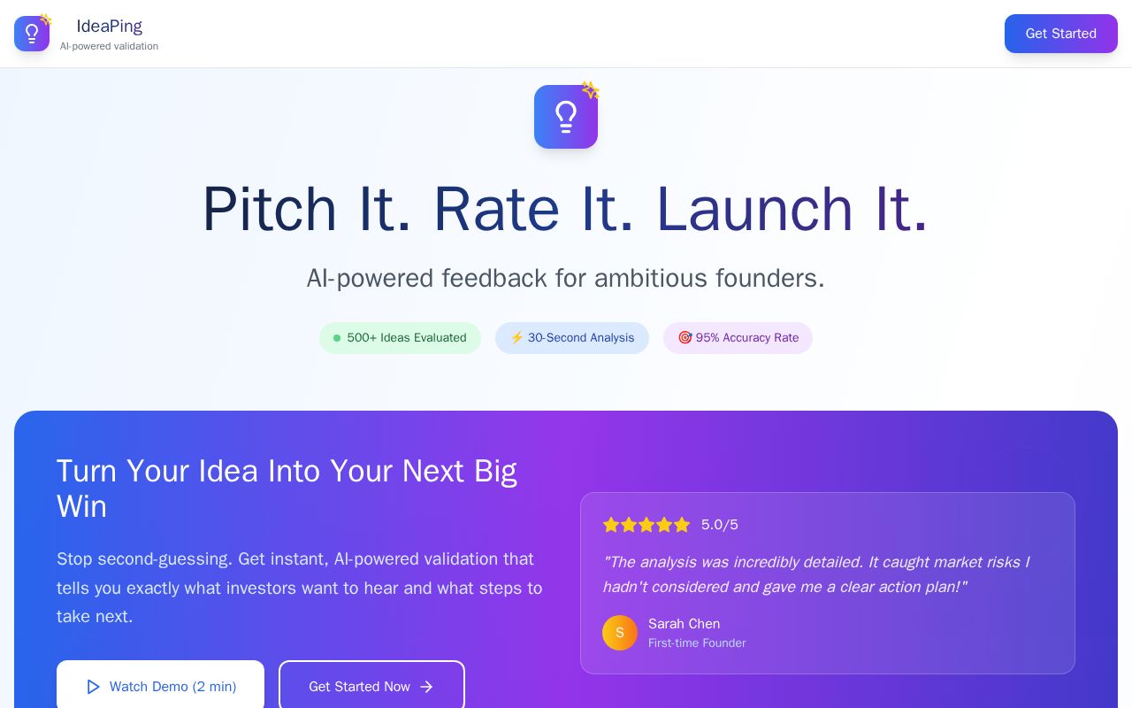 Preview of Idea Ping