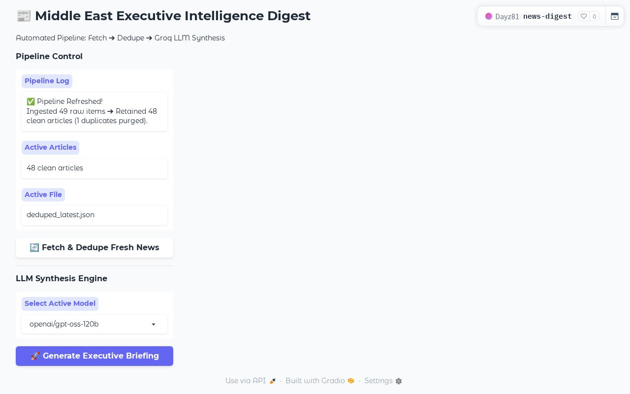 Preview of News Digest