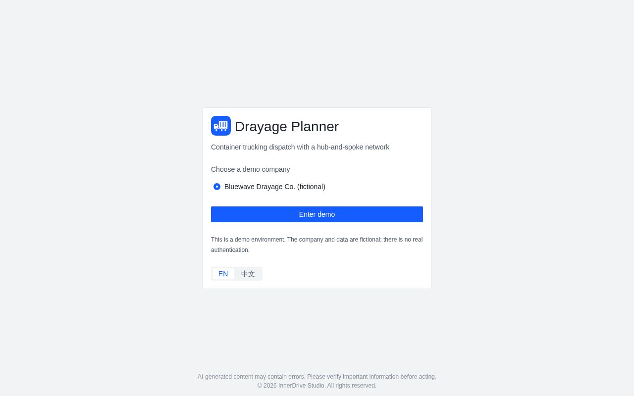 Preview of Drayage Planner