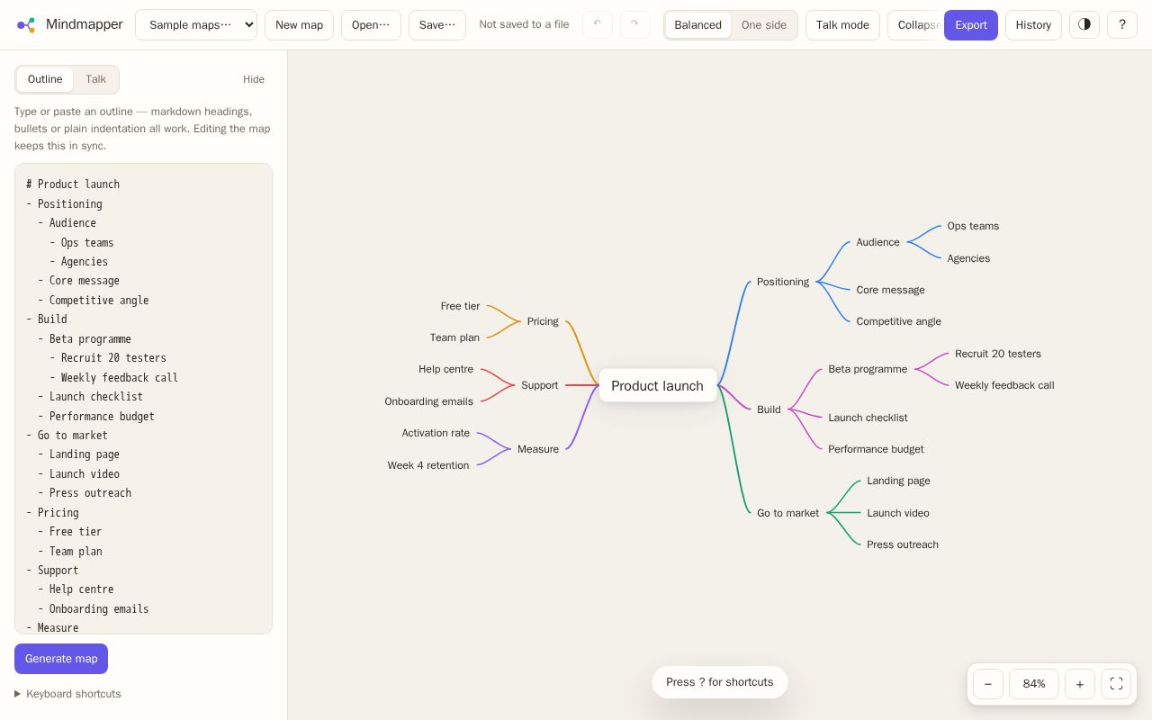 Preview of Mindmapper