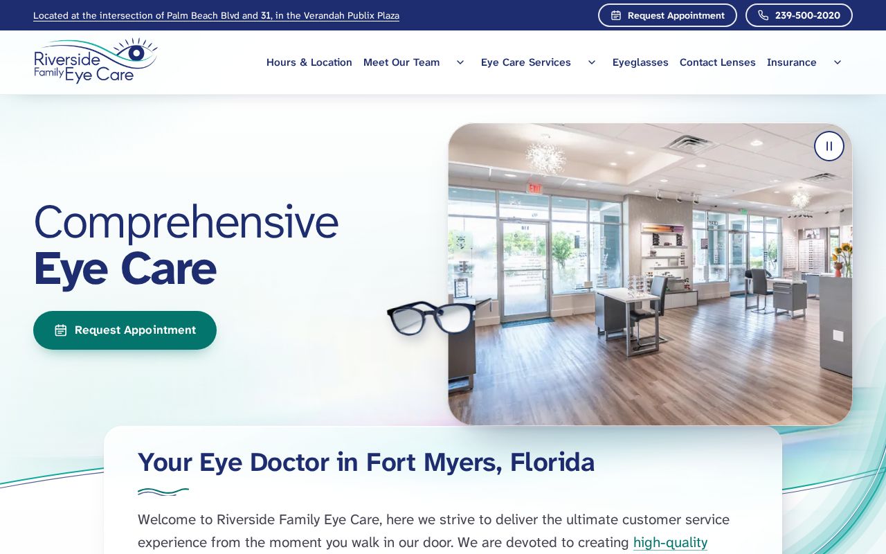 Preview of Riversidefamilyeyecare Redesign
